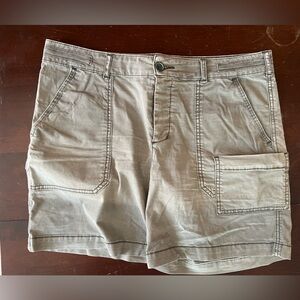 Cargo shorts. Faded military green. Size 30.